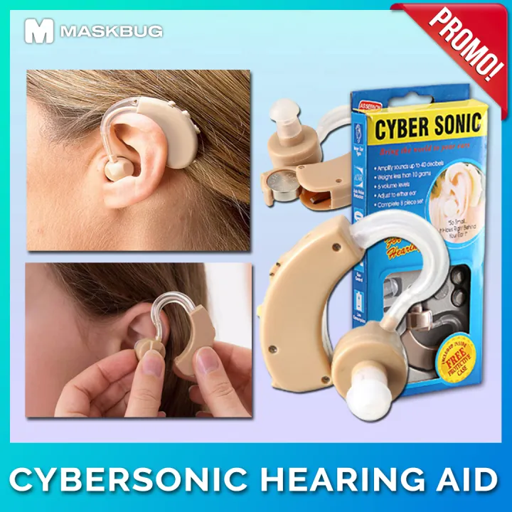 Cyber Sonic Hearing Aid – Elderly Hearing Device with Free Battery