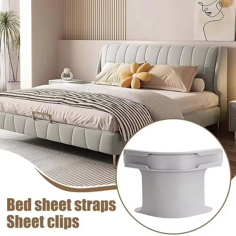 (2 Set) 4 pcs set bed sheet holder