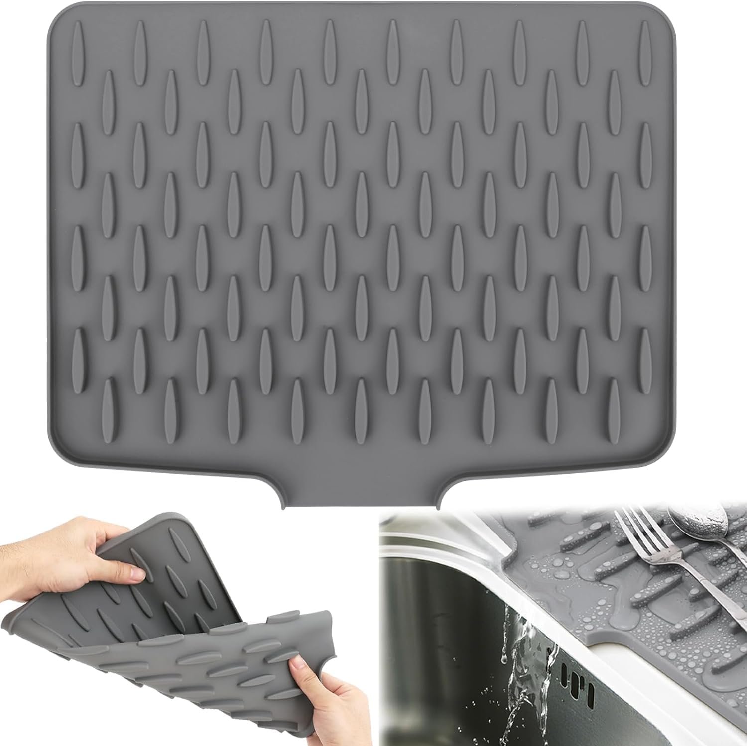 (2 pcs) Silicone Sink Mat